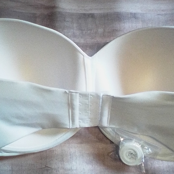 Maidenform Women's Full Coverage Strapless Bra White Size 40DDD - Picture 3 of 6